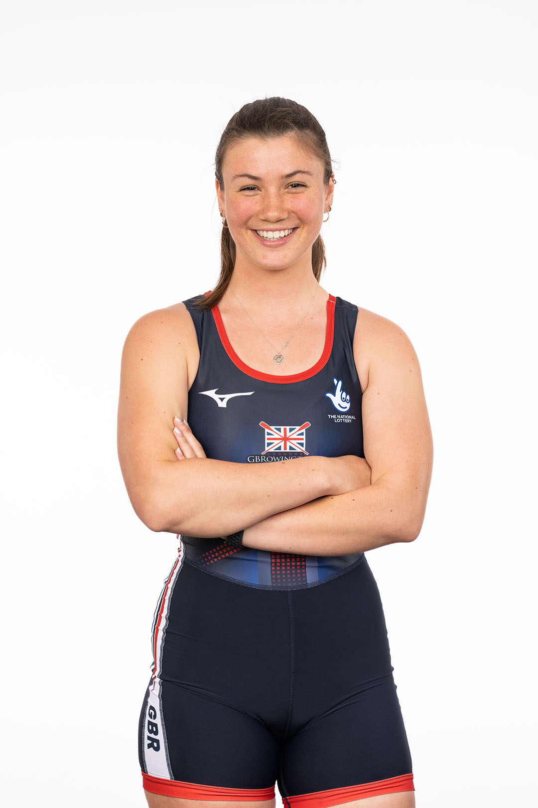 Frankie Allen with GB rowing uniform 