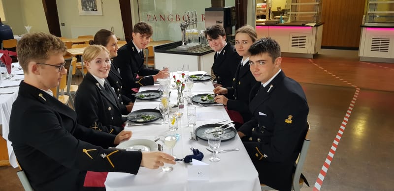 Boarders dine at Brasserie RG8